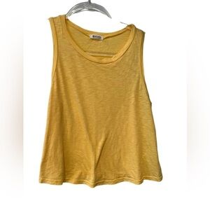 LA Made Yellow Cropped Tee